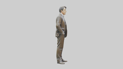 Hugh Grant statue model VR / AR / low-poly