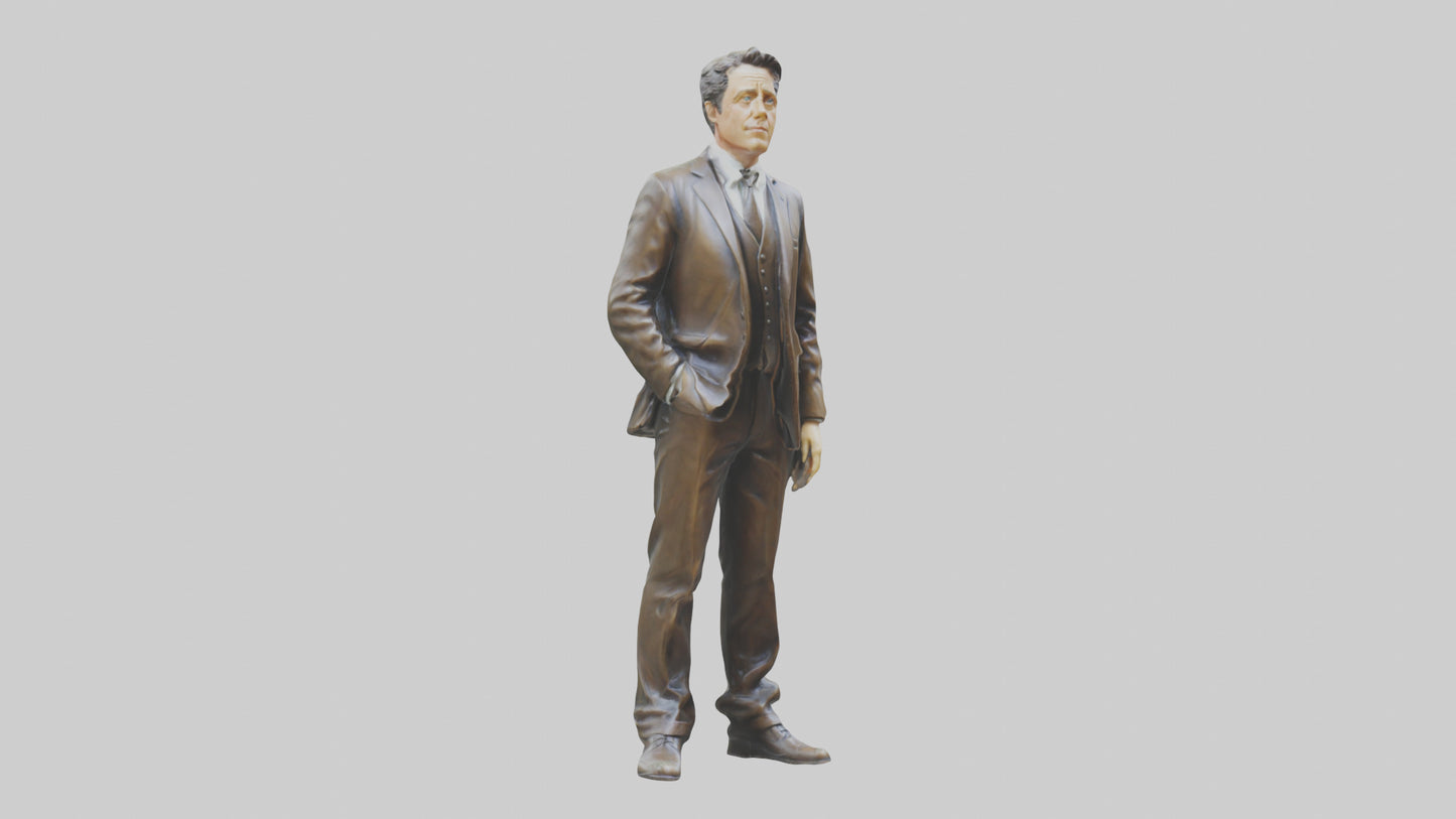 Hugh Grant statue model VR / AR / low-poly