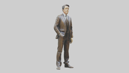 Hugh Grant statue model VR / AR / low-poly