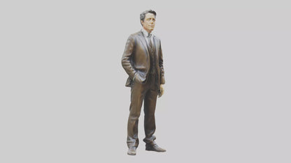 Hugh Grant statue model VR / AR / low-poly