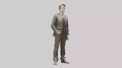 Hugh Grant statue model VR / AR / low-poly