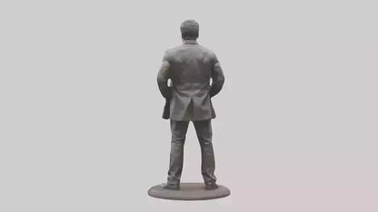 3D model Hugh Jackman statue model VR / AR / low-poly