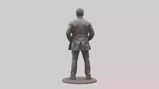3D model Hugh Jackman statue model VR / AR / low-poly