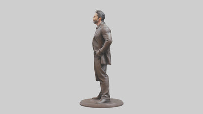 3D model Hugh Jackman statue model VR / AR / low-poly