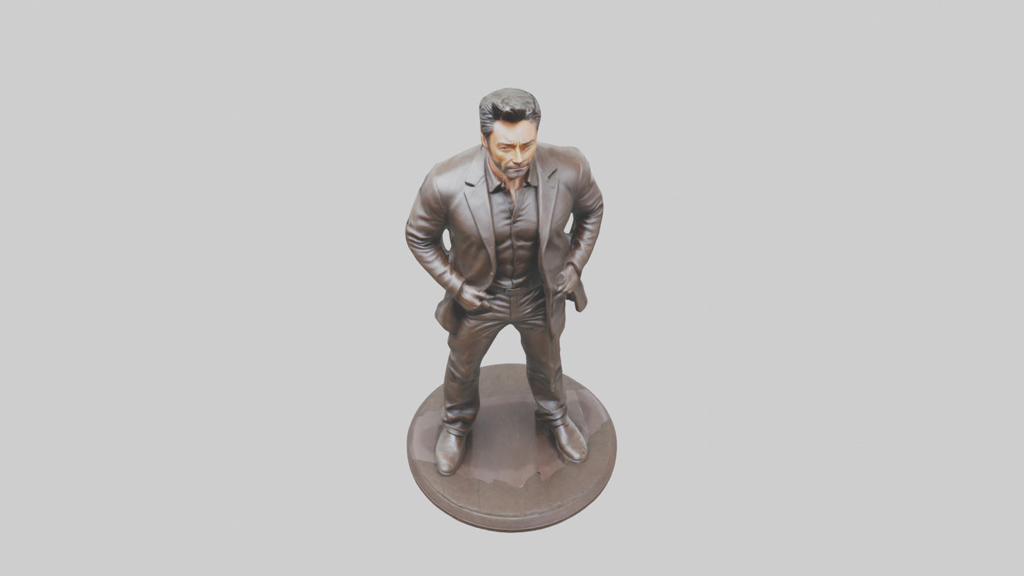 3D model Hugh Jackman statue model VR / AR / low-poly