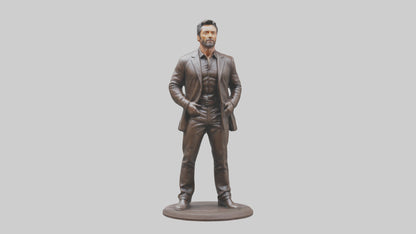 3D model Hugh Jackman statue model VR / AR / low-poly