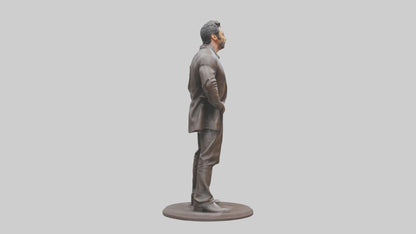 3D model Hugh Jackman statue model VR / AR / low-poly
