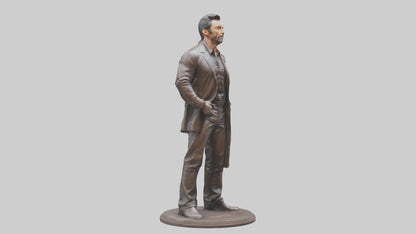 3D model Hugh Jackman statue model VR / AR / low-poly
