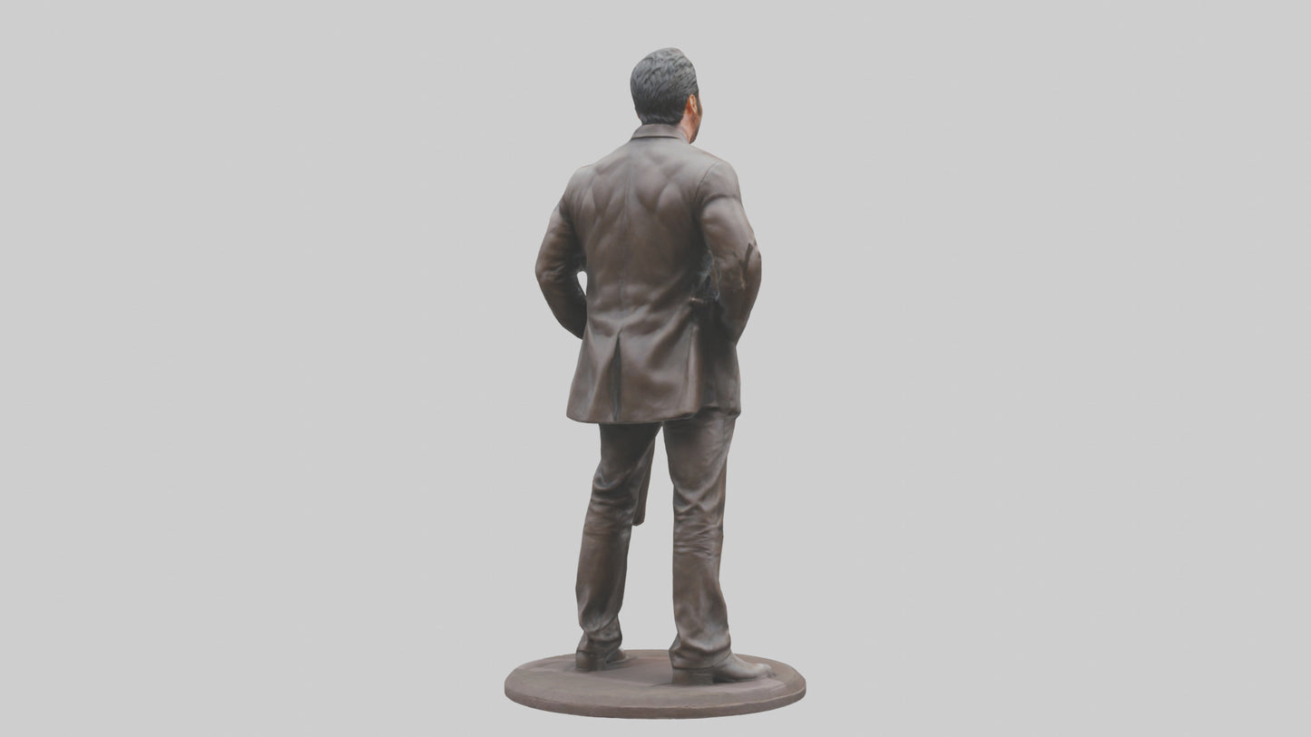 3D model Hugh Jackman statue model VR / AR / low-poly