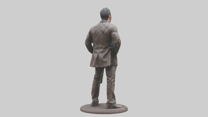 3D model Hugh Jackman statue model VR / AR / low-poly