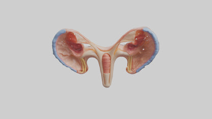 3D model Human Fallopian Tubes Model VR / AR / low-poly