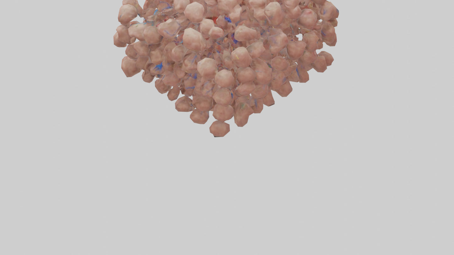 3D model Human Lymph Nodes Model VR / AR / low-poly