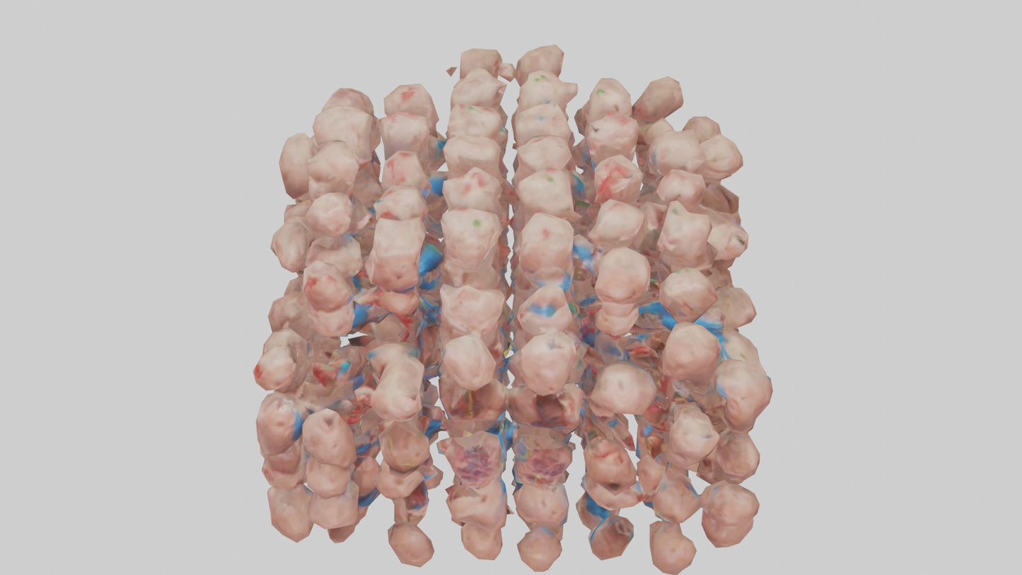 3D model Human Lymph Nodes Model VR / AR / low-poly