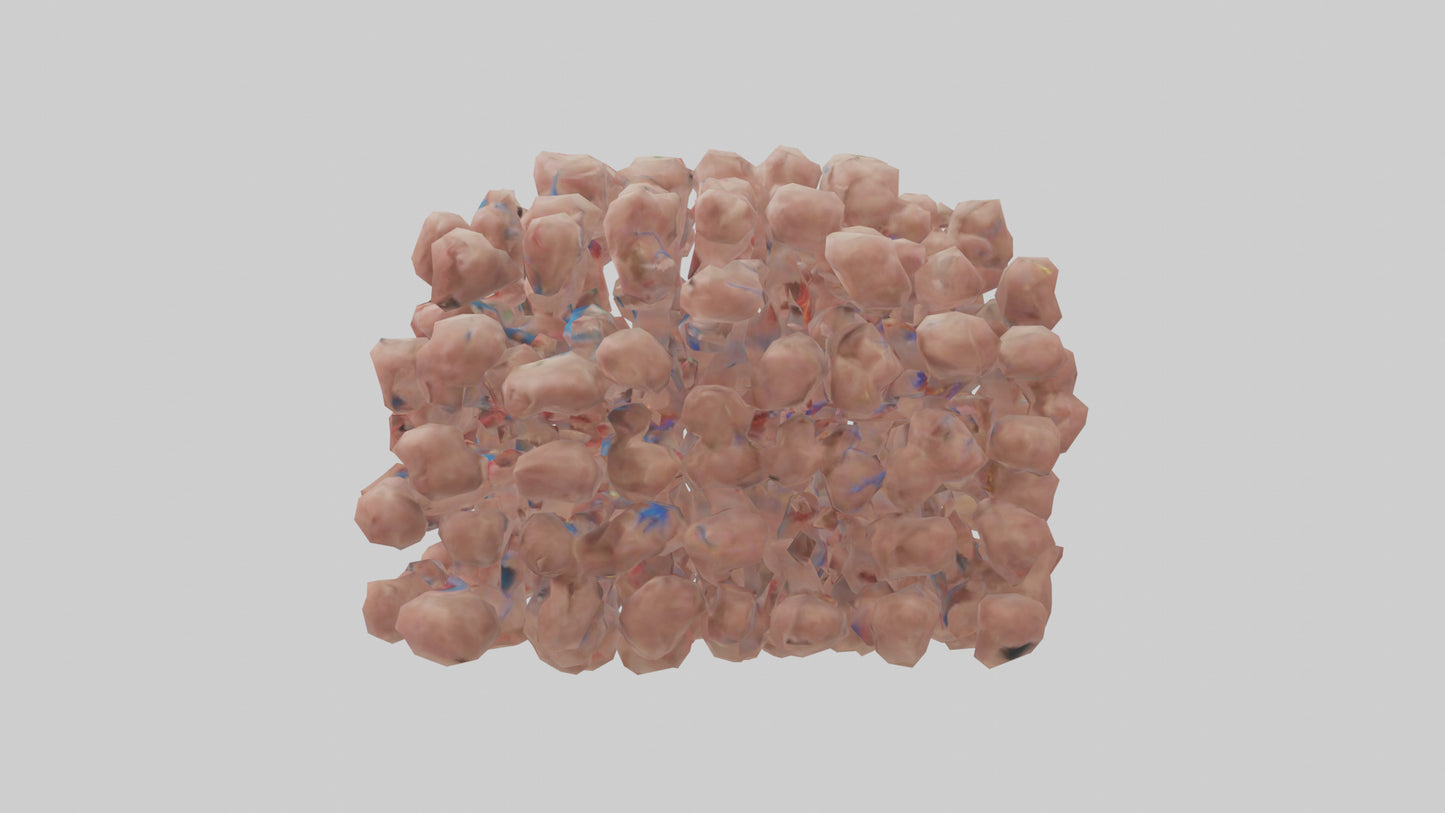 3D model Human Lymph Nodes Model VR / AR / low-poly