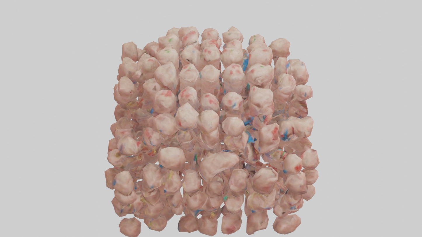 3D model Human Lymph Nodes Model VR / AR / low-poly