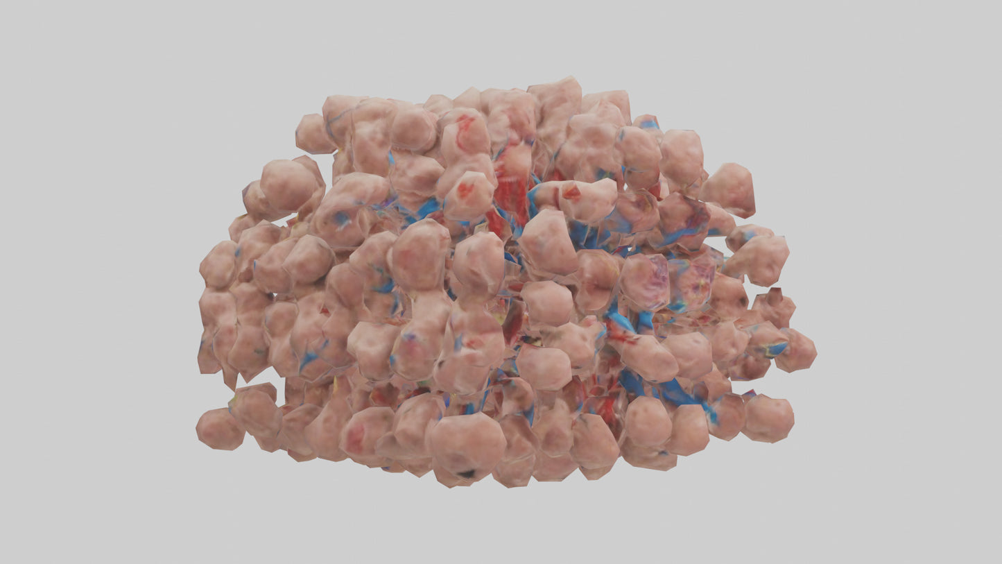 3D model Human Lymph Nodes Model VR / AR / low-poly