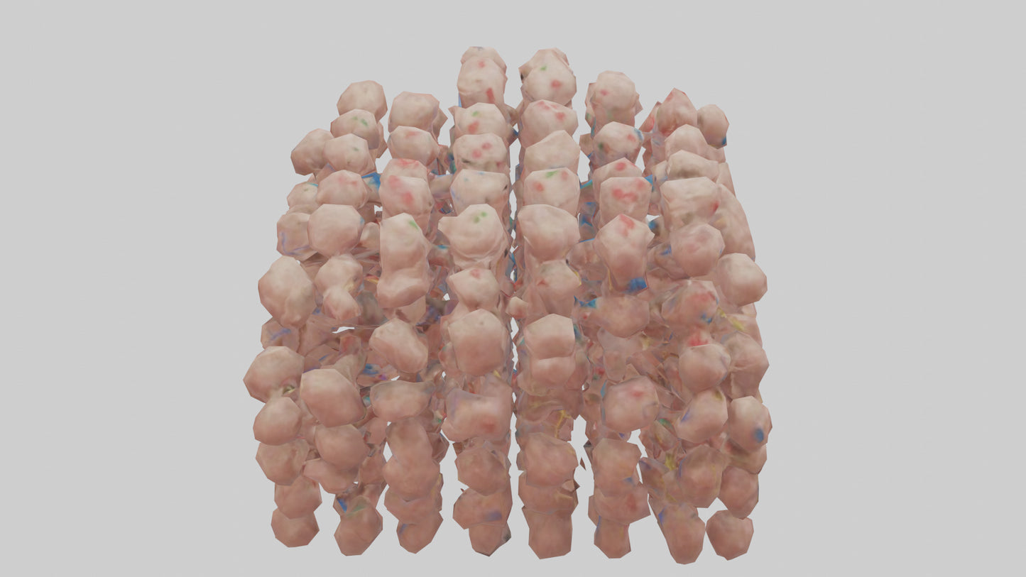 3D model Human Lymph Nodes Model VR / AR / low-poly