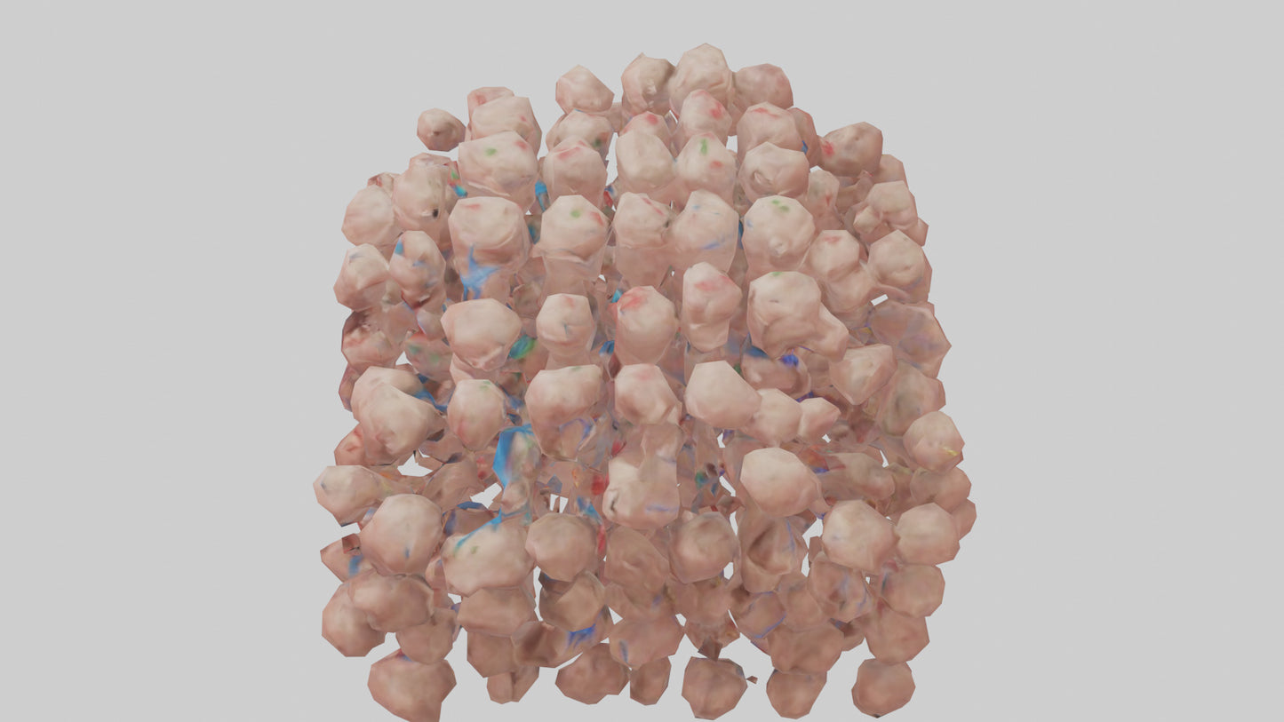 3D model Human Lymph Nodes Model VR / AR / low-poly