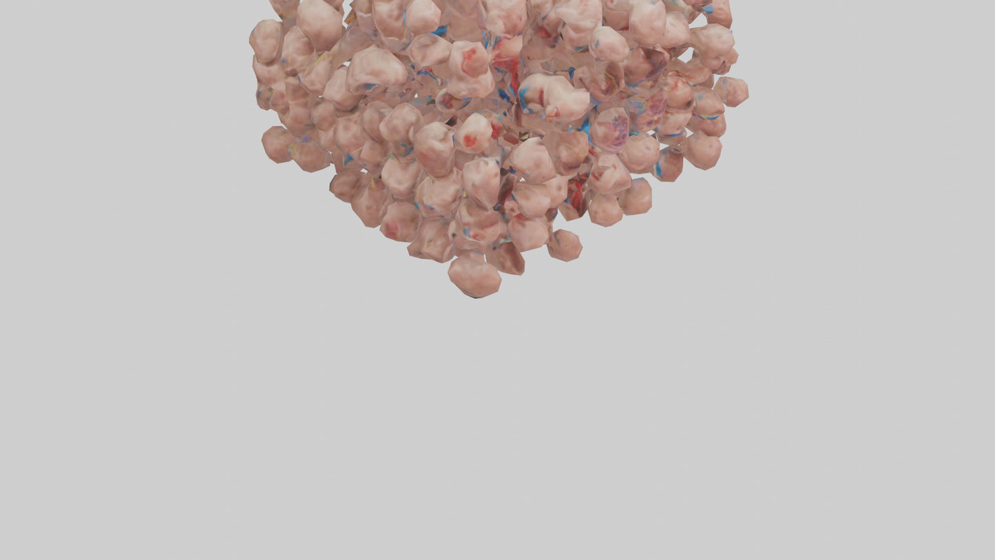 3D model Human Lymph Nodes Model VR / AR / low-poly