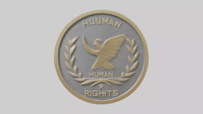 3D model Human Rights Medal model VR / AR / low-poly