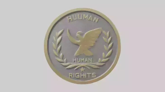 3D model Human Rights Medal model VR / AR / low-poly