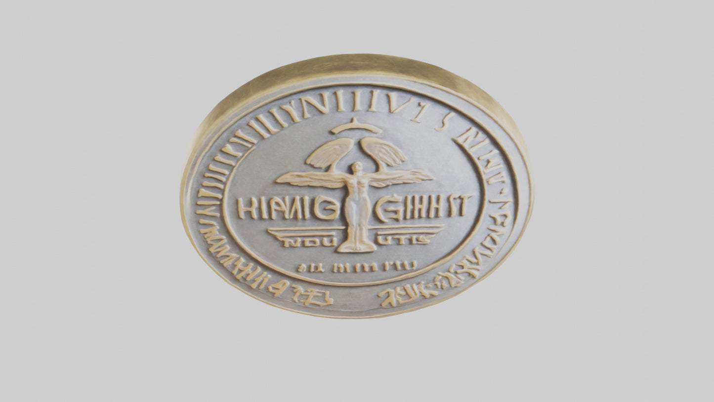 3D model Human Rights Medal model VR / AR / low-poly