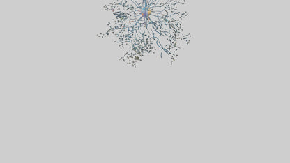 Human Sensory Neurons Model VR / AR / low-poly