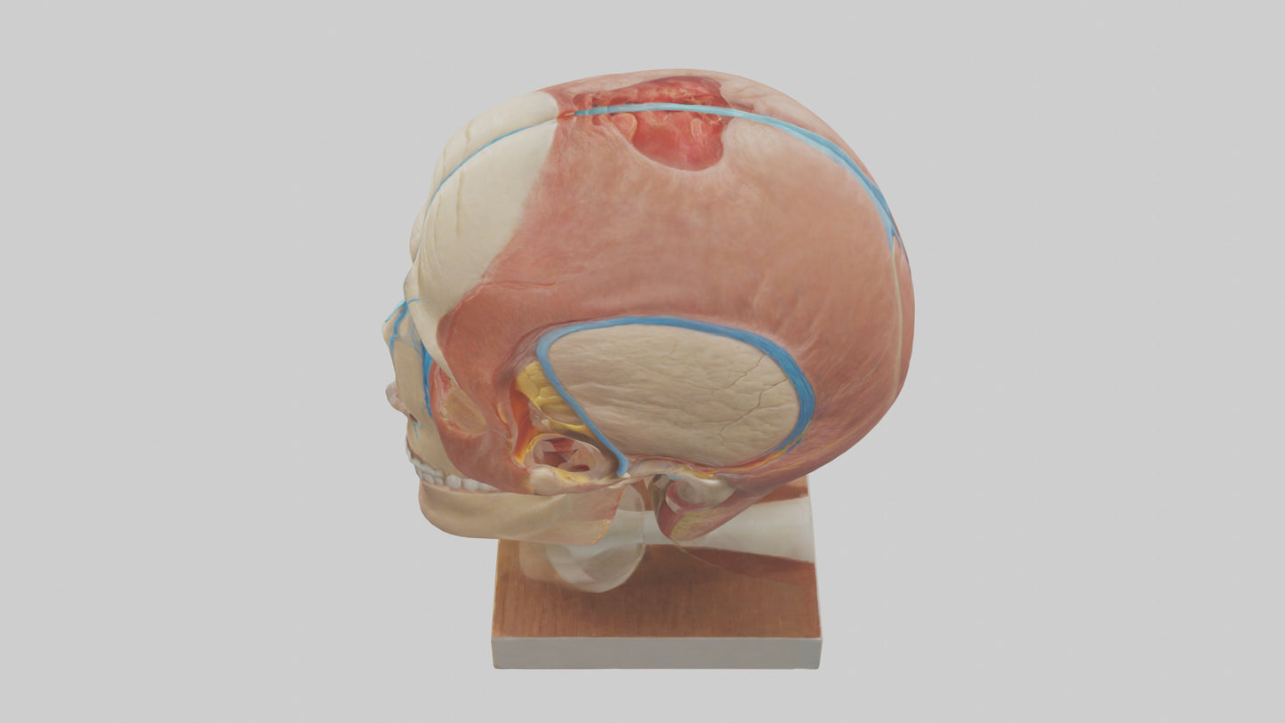 3D model Human Sinus Model VR / AR / low-poly