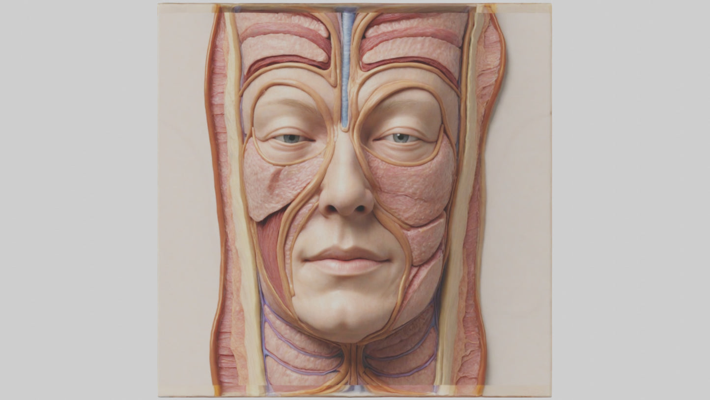 3D model Human Skin Layers Model VR / AR / low-poly