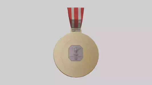 3D model Humanitarian Medal model VR / AR / low-poly
