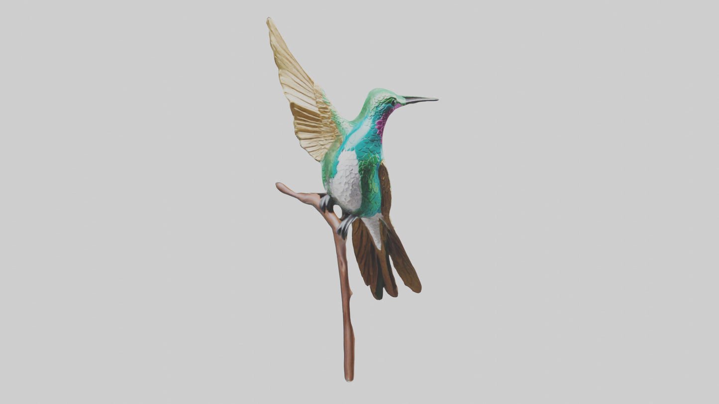3D model Hummingbird statue model VR / AR / low-poly