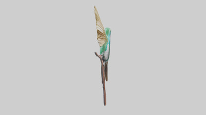 3D model Hummingbird statue model VR / AR / low-poly