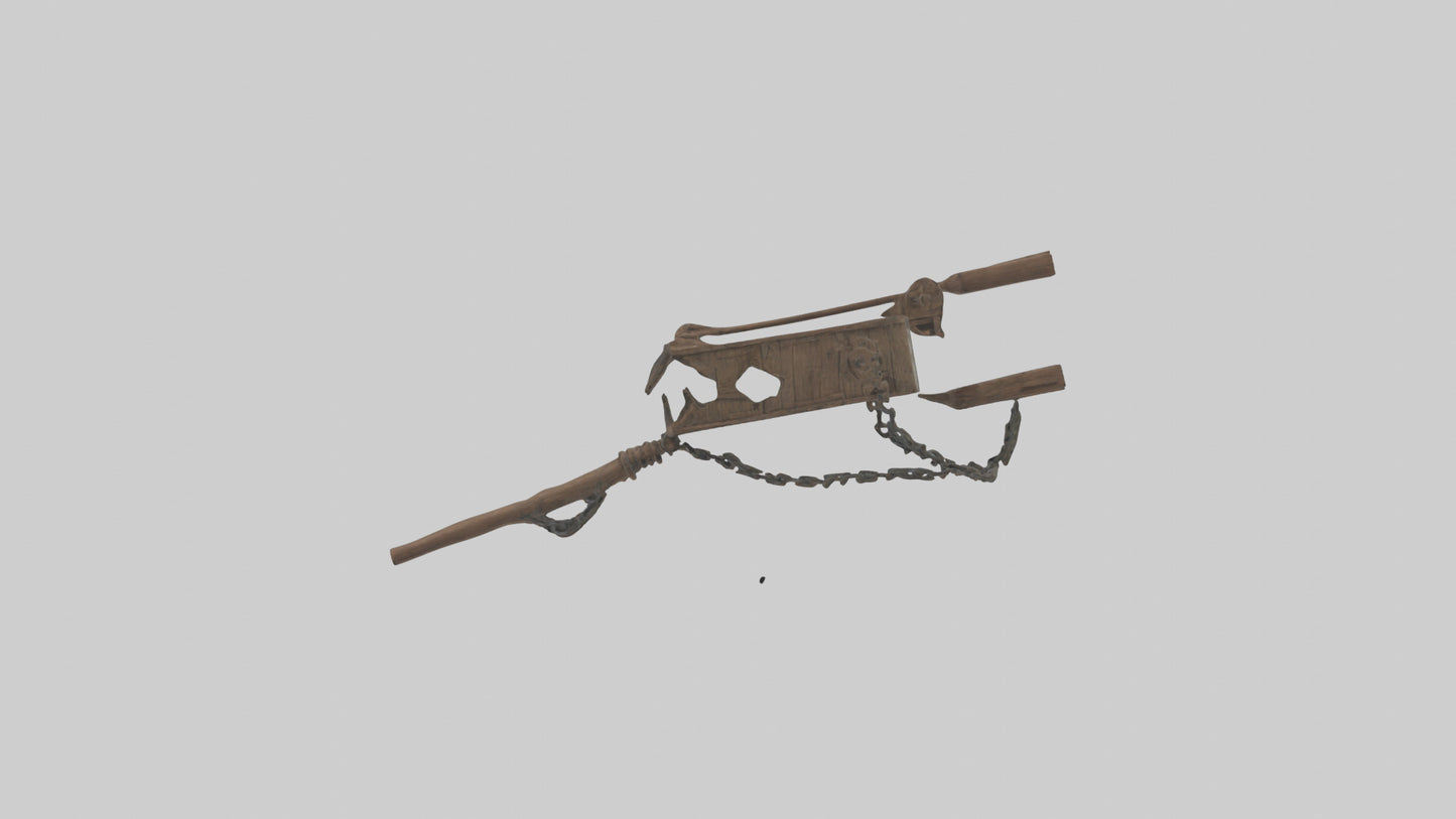 Hunters Trap model VR / AR / low-poly
