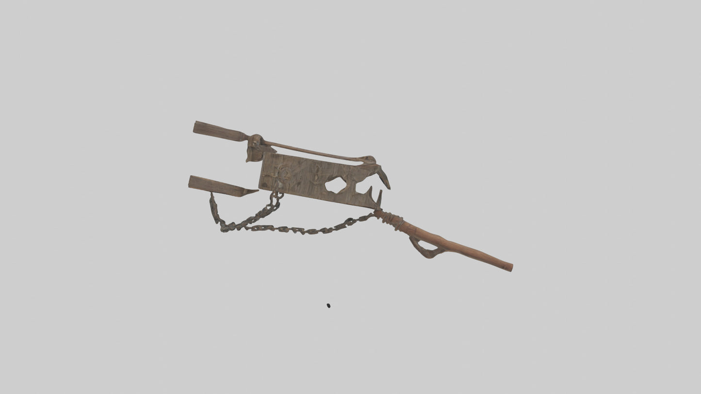 Hunters Trap model VR / AR / low-poly