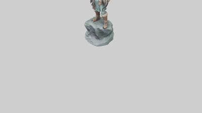 3D model Hunting Hero statue model VR / AR / low-poly