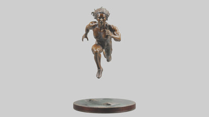 3D model Hurdler in Motion statue model VR / AR / low-poly