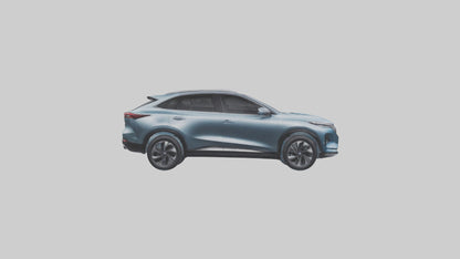 3D model Hybrid Crossover SUV model VR / AR / low-poly