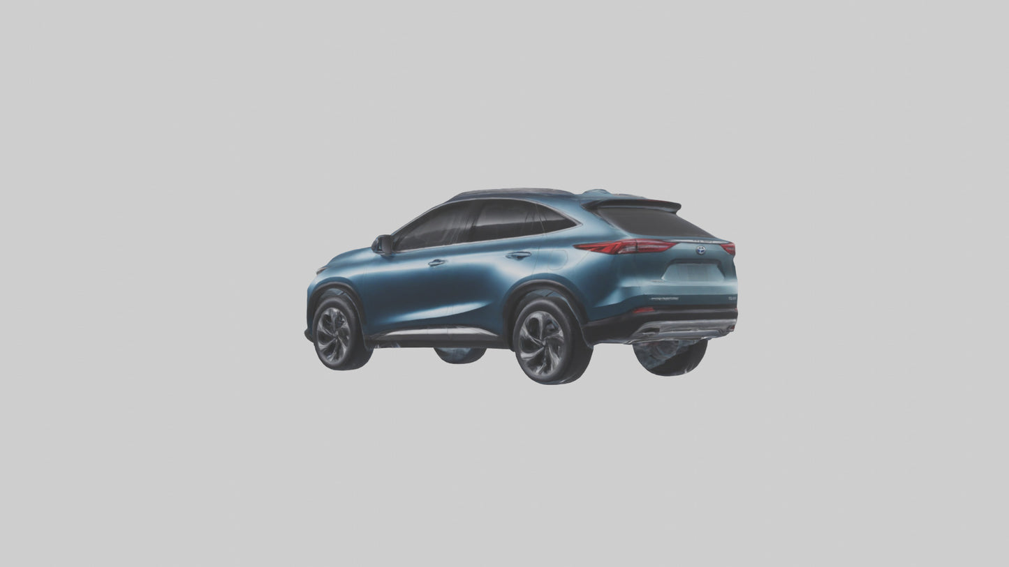 3D model Hybrid Crossover SUV model VR / AR / low-poly