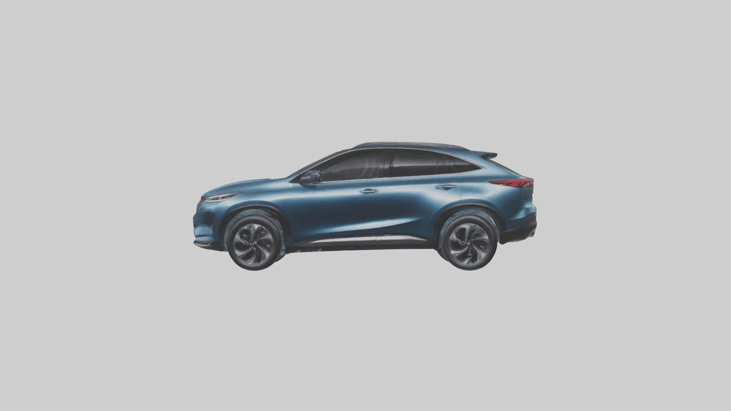 3D model Hybrid Crossover SUV model VR / AR / low-poly