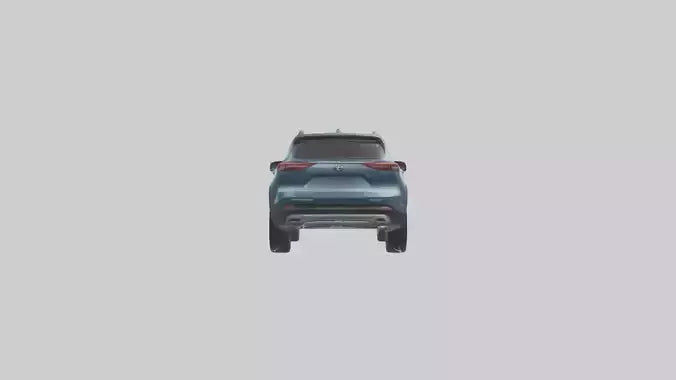 3D model Hybrid Crossover SUV model VR / AR / low-poly