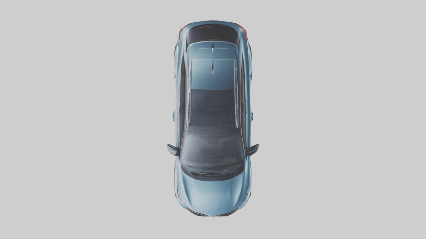 3D model Hybrid Crossover SUV model VR / AR / low-poly