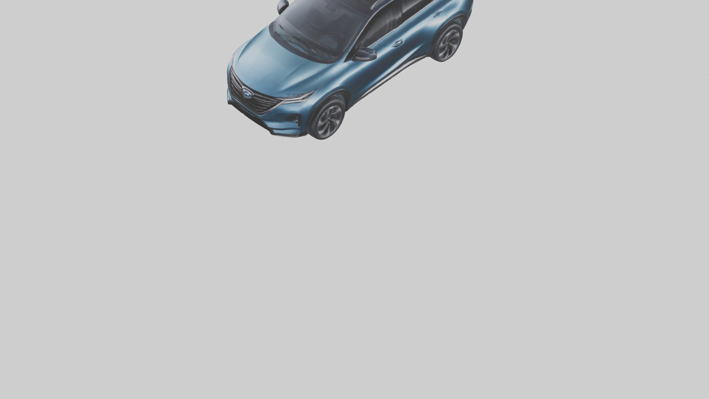 3D model Hybrid Crossover SUV model VR / AR / low-poly
