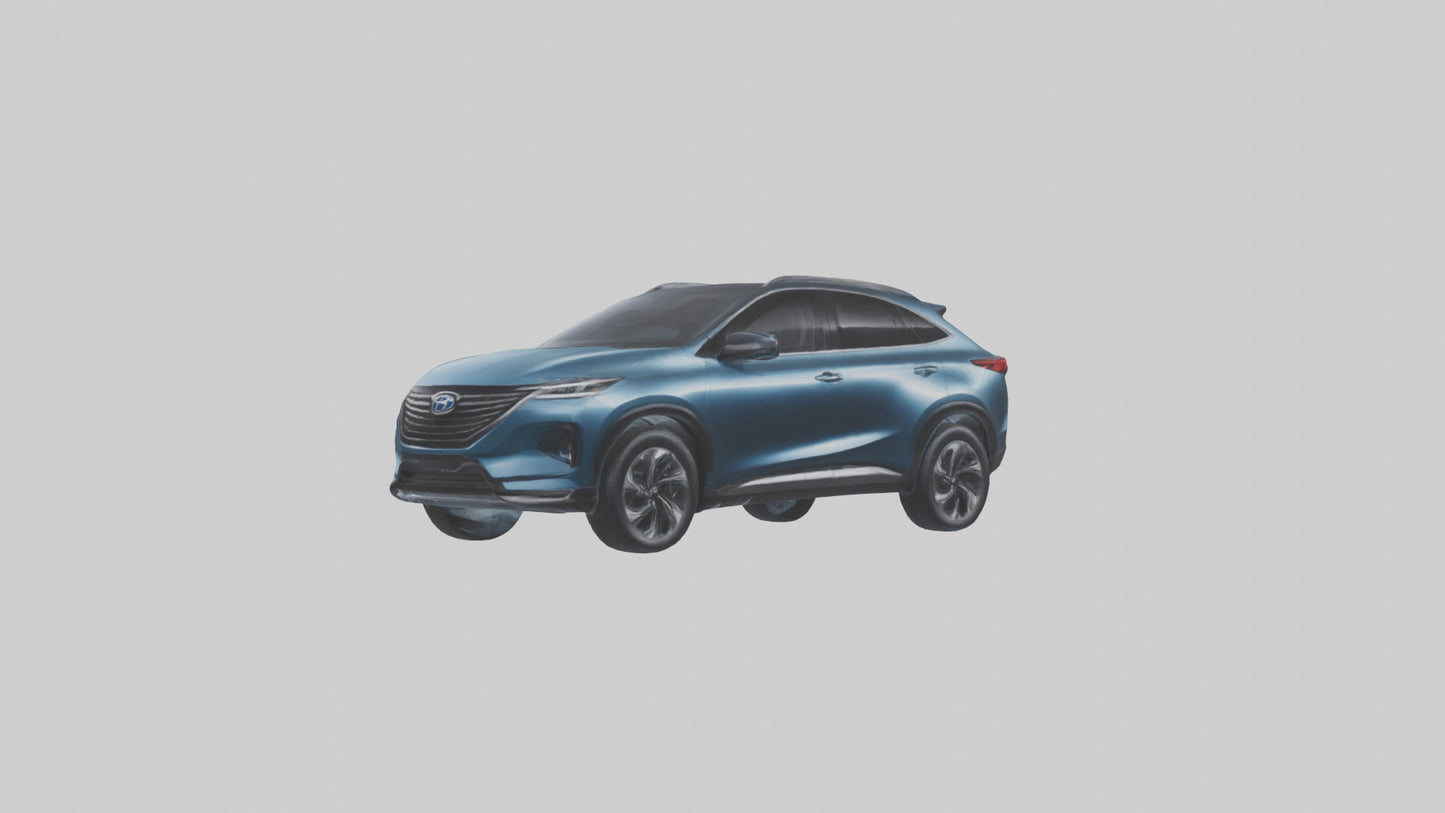 3D model Hybrid Crossover SUV model VR / AR / low-poly