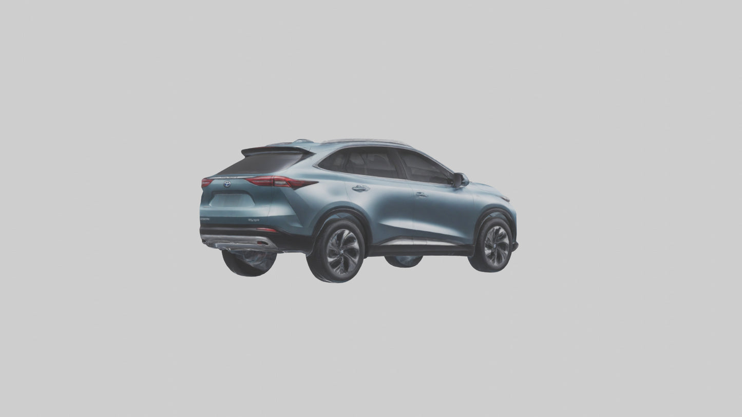 3D model Hybrid Crossover SUV model VR / AR / low-poly