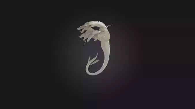 3D model Hydra VR / AR / low-poly