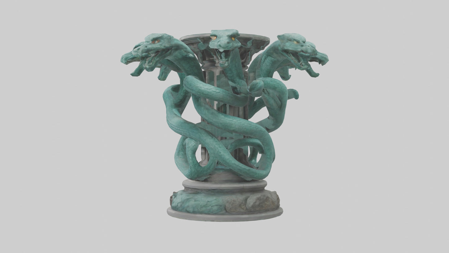 3D model Hydra statue model VR / AR / low-poly