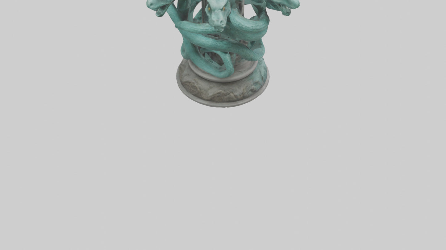 3D model Hydra statue model VR / AR / low-poly