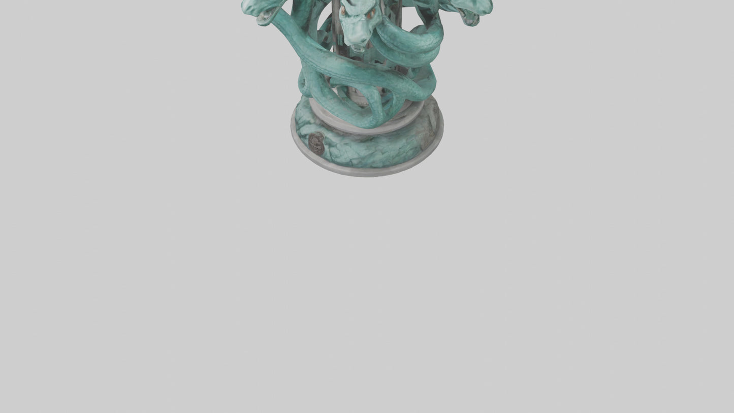 3D model Hydra statue model VR / AR / low-poly