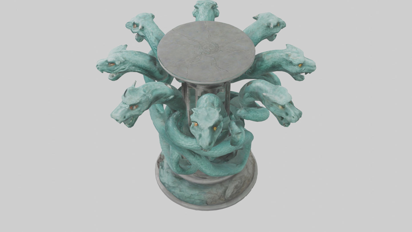 3D model Hydra statue model VR / AR / low-poly