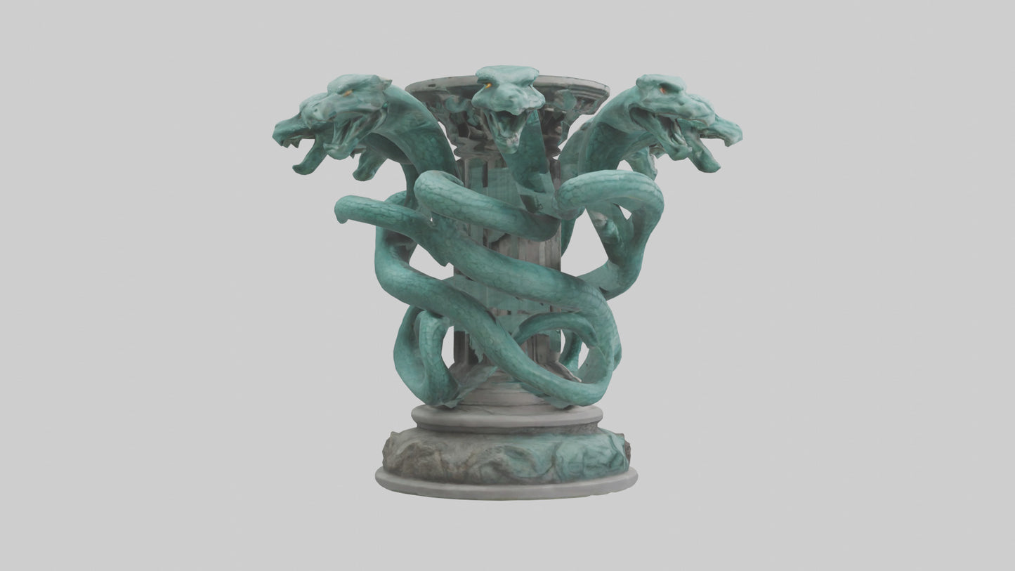 3D model Hydra statue model VR / AR / low-poly